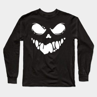 Spooky Scary Ghost Face Costume Long Sleeve T-Shirt